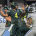 Louisville Kings quarterback Chandler Rogers (4) delivers a pass under pressure against the St. Louis Battlehawks during a UFL game at Lynn Family Stadium in Louisville, KY, Thursday, April 30, 2026.